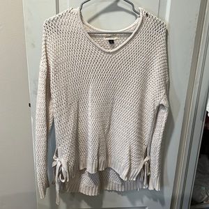Crochet Cream Sweater